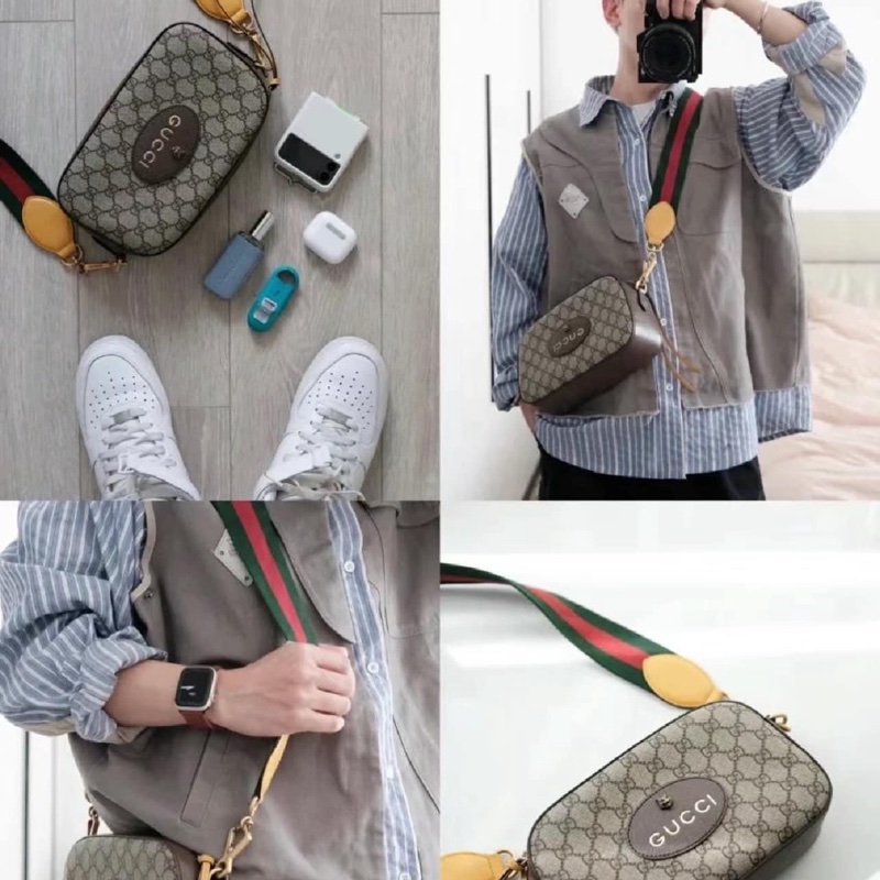 全新Gucci虎頭相機包「台灣專櫃購入購證、配件齊全」-3