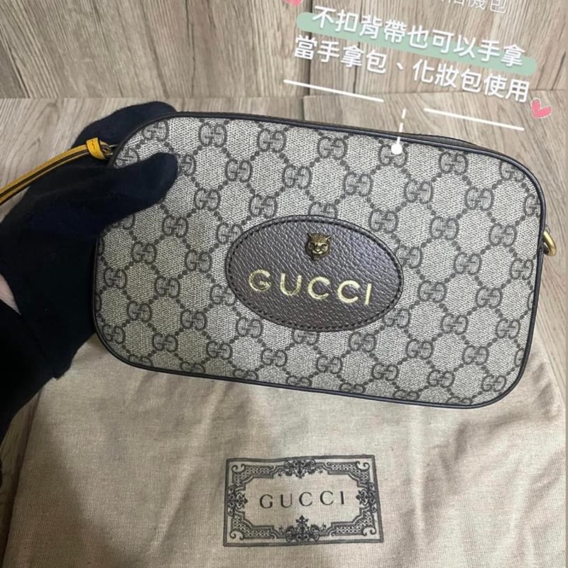 全新Gucci虎頭相機包「台灣專櫃購入購證、配件齊全」-5