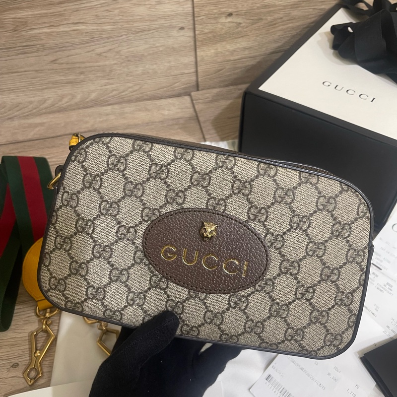 全新Gucci虎頭相機包「台灣專櫃購入購證、配件齊全」-6