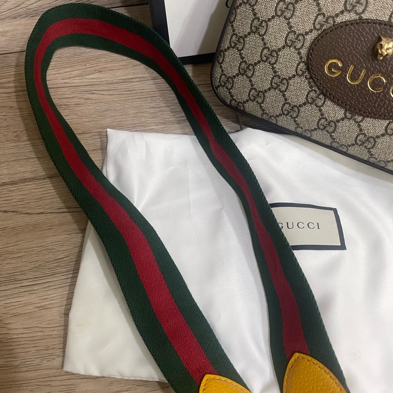 全新Gucci虎頭相機包「台灣專櫃購入購證、配件齊全」-19