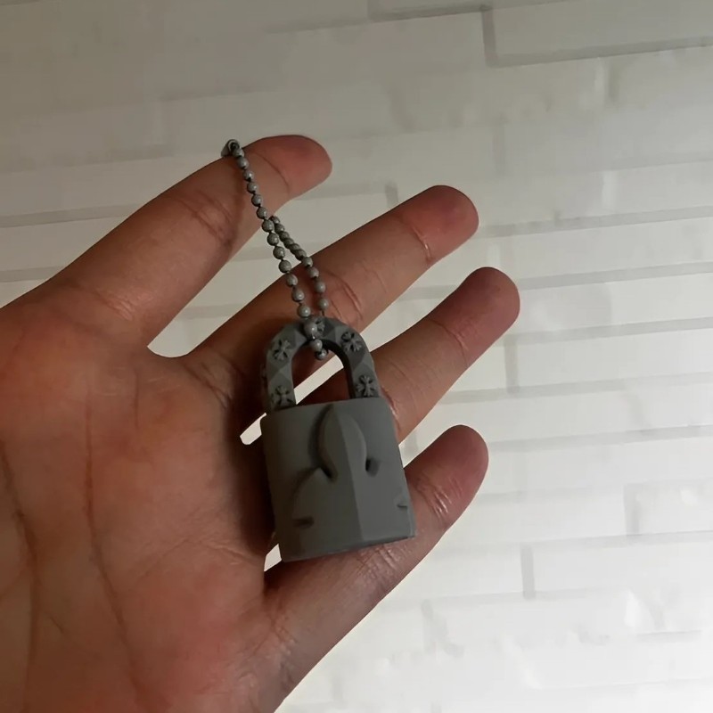 Chrome Hearts 克羅心 梵文鎖頭樹脂鏈(灰) ❤ (ɔˆз(ˆ⌣ˆc)-9