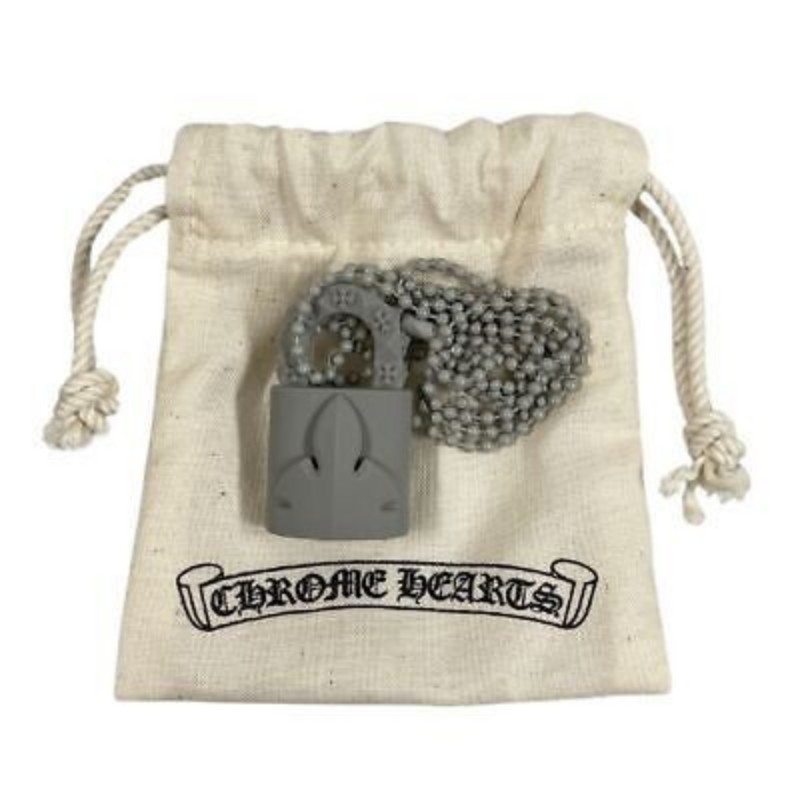 Chrome Hearts 克羅心 梵文鎖頭樹脂鏈(灰) ❤ (ɔˆз(ˆ⌣ˆc)-10