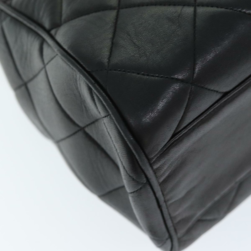 【日本直送】香奈兒 Matelasse 鏈條單肩包 小羊皮 黑色 CC 正品 ki4411-14