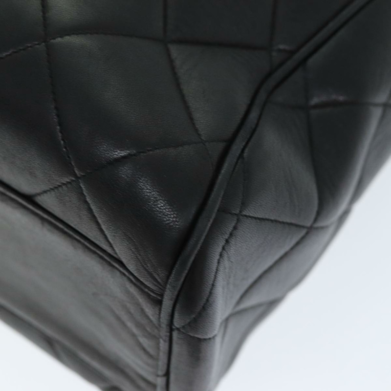 【日本直送】香奈兒 Matelasse 鏈條單肩包 小羊皮 黑色 CC 正品 ki4411-15