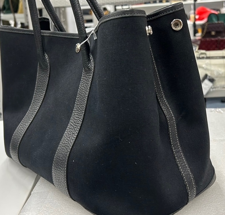 Hermes Garden party 36 黑色手提包-11