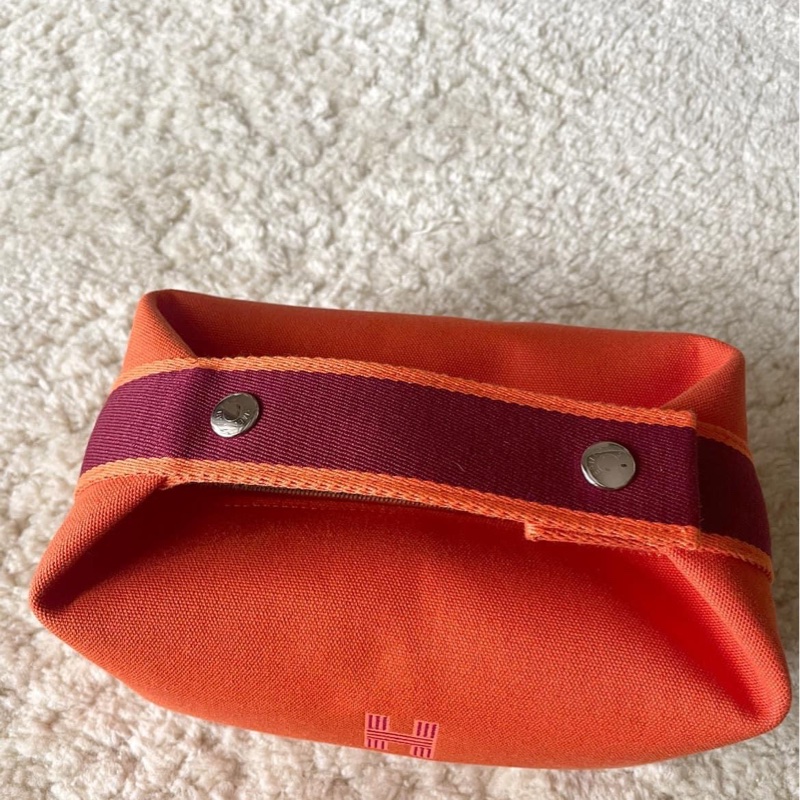 Hermes 便當袋 橘色 pm-19