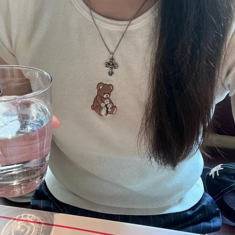 Chrome Hearts 克羅心 925銀 Mini火焰十字吊墜-7