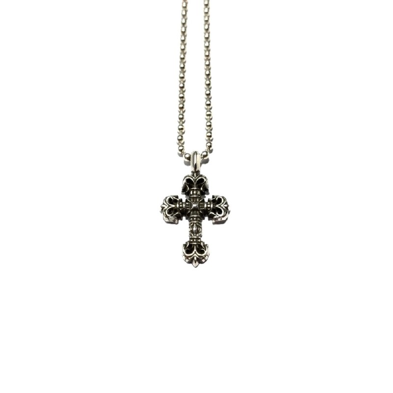 Chrome Hearts 克羅心 925銀 Mini火焰十字吊墜-10