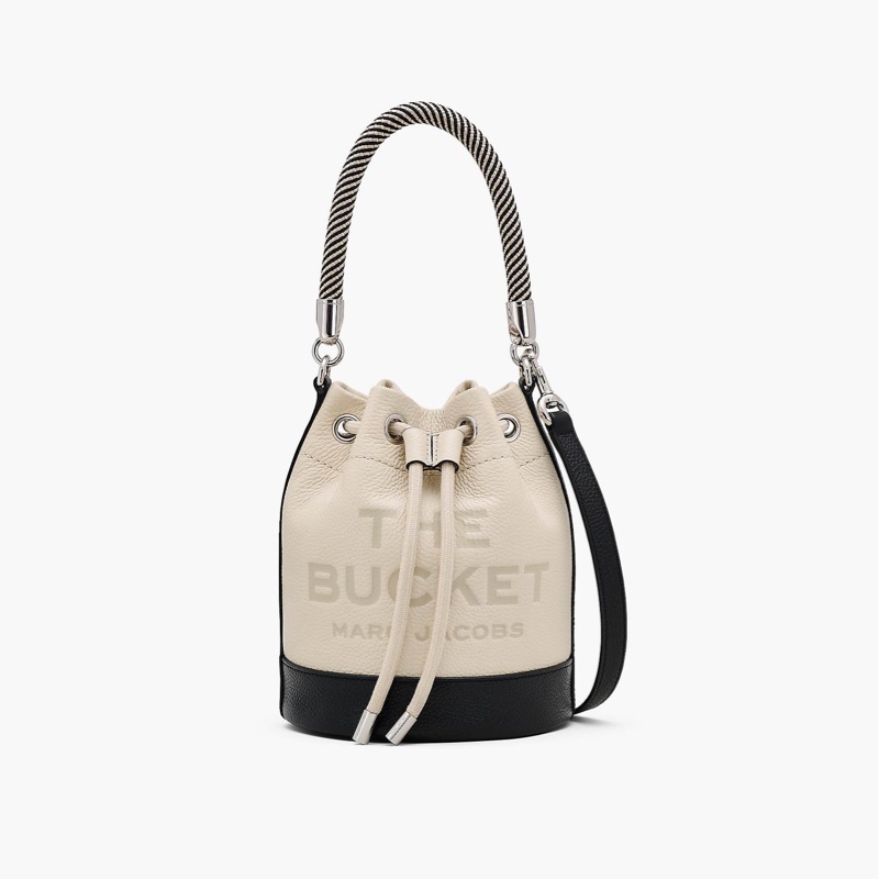 MJ全新拼色皮質水桶包-0