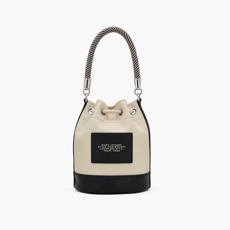 MJ全新拼色皮質水桶包-1