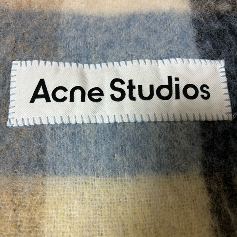 Acne Studios MOHAIR CHECKED SCARF-4