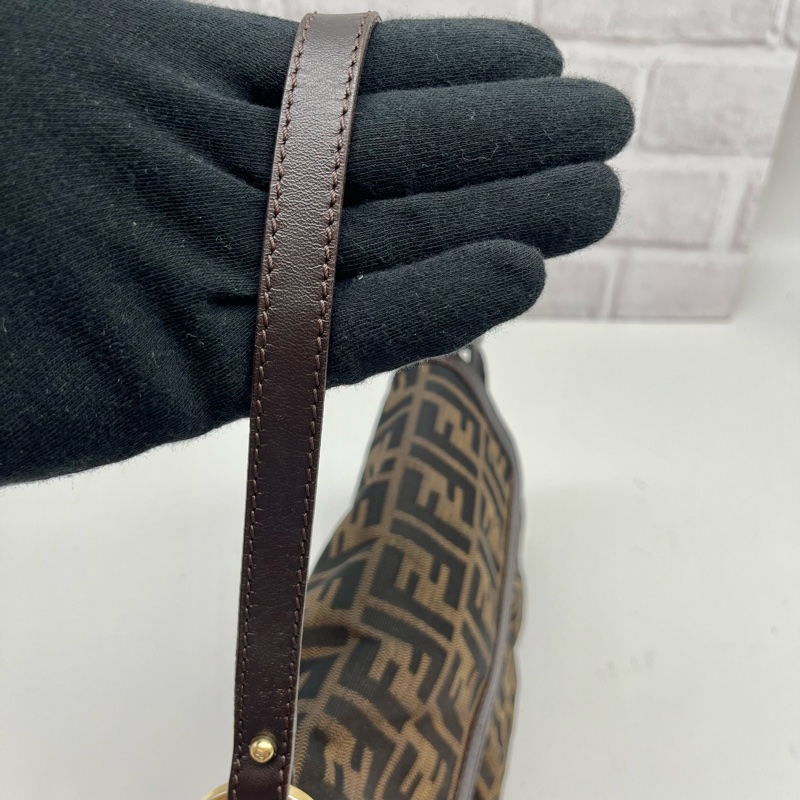 FENDI 芬迪 8BR445 FF ZUCCA 老花 翻蓋廚師包 手提包 精品包包 肩背包-14