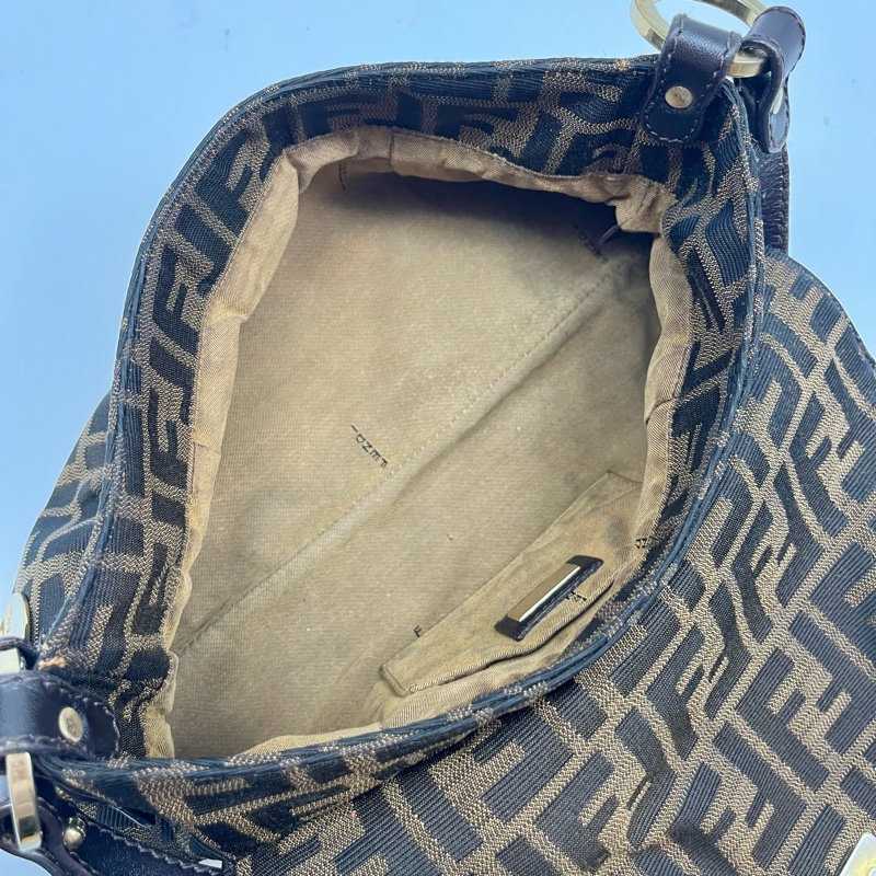 FENDI 芬迪 8BR445 FF ZUCCA 老花 翻蓋廚師包 手提包 精品包包 肩背包-20