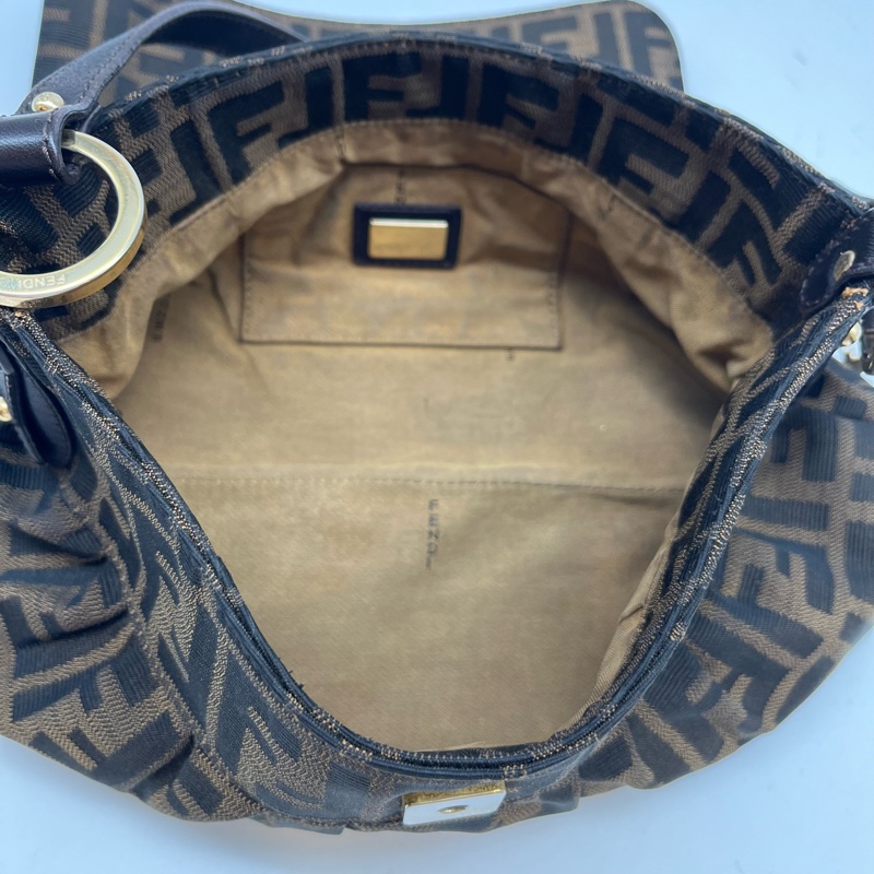 FENDI 芬迪 8BR445 FF ZUCCA 老花 翻蓋廚師包 手提包 精品包包 肩背包-22