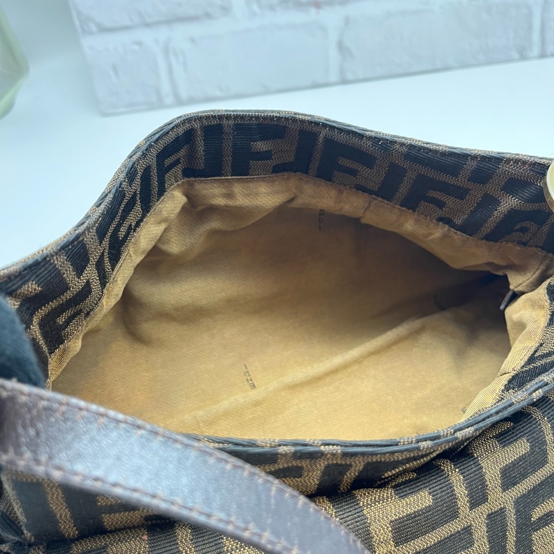 FENDI 芬迪 8BR445 FF ZUCCA 老花 翻蓋廚師包 手提包 精品包包 肩背包-23