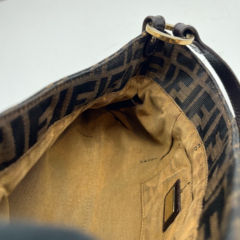 FENDI 芬迪 8BR445 FF ZUCCA 老花 翻蓋廚師包 手提包 精品包包 肩背包-24