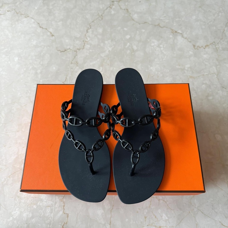 Hermes 豬鼻夾腳涼鞋 38號-10