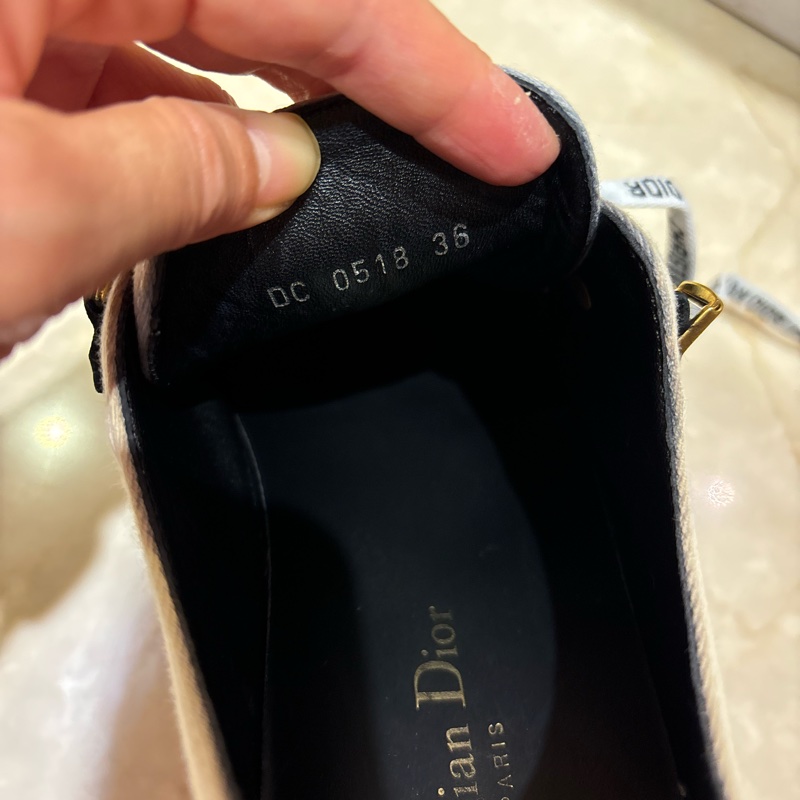 Walk'n'Dior 經典logo款鞋帶 增高休閒平底球鞋 36-9