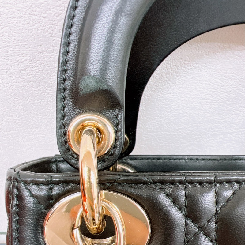 (已出❌) Dior lady dior mini 黑色三格迷你戴妃包-4