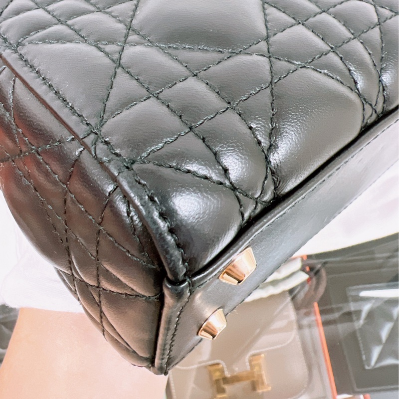 (已出❌) Dior lady dior mini 黑色三格迷你戴妃包-9