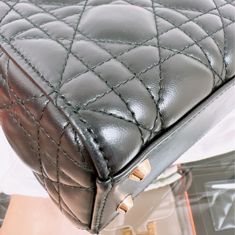 (已出❌) Dior lady dior mini 黑色三格迷你戴妃包-10