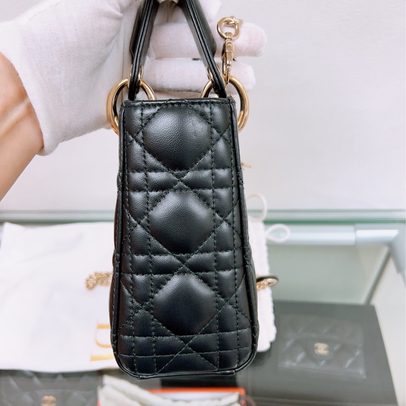 (已出❌) Dior lady dior mini 黑色三格迷你戴妃包-11