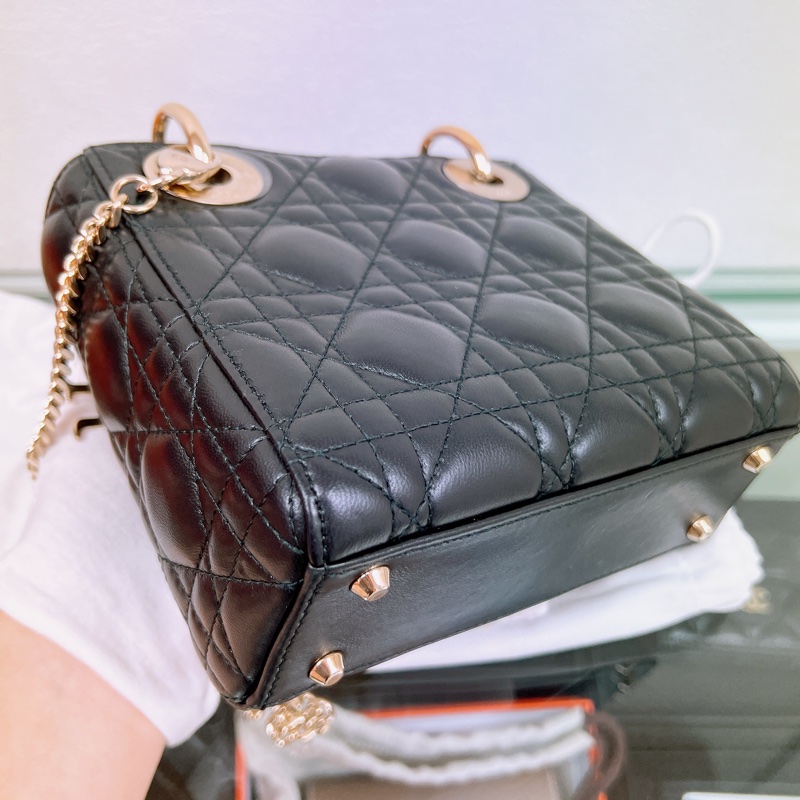 (已出❌) Dior lady dior mini 黑色三格迷你戴妃包-13