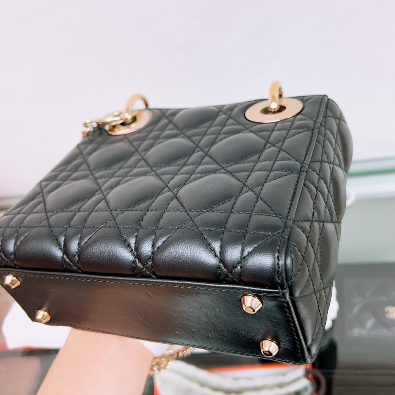 (已出❌) Dior lady dior mini 黑色三格迷你戴妃包-14