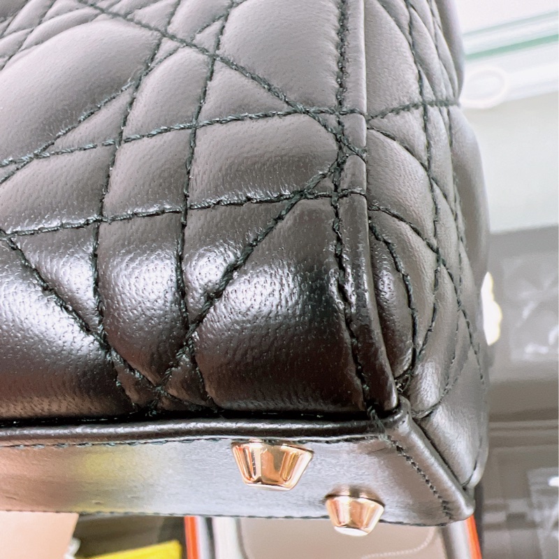 (已出❌) Dior lady dior mini 黑色三格迷你戴妃包-15