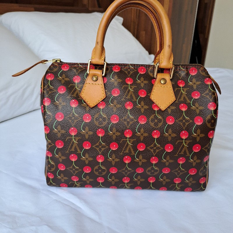 ❤lv speedy25 村上隆限量櫻桃包-1