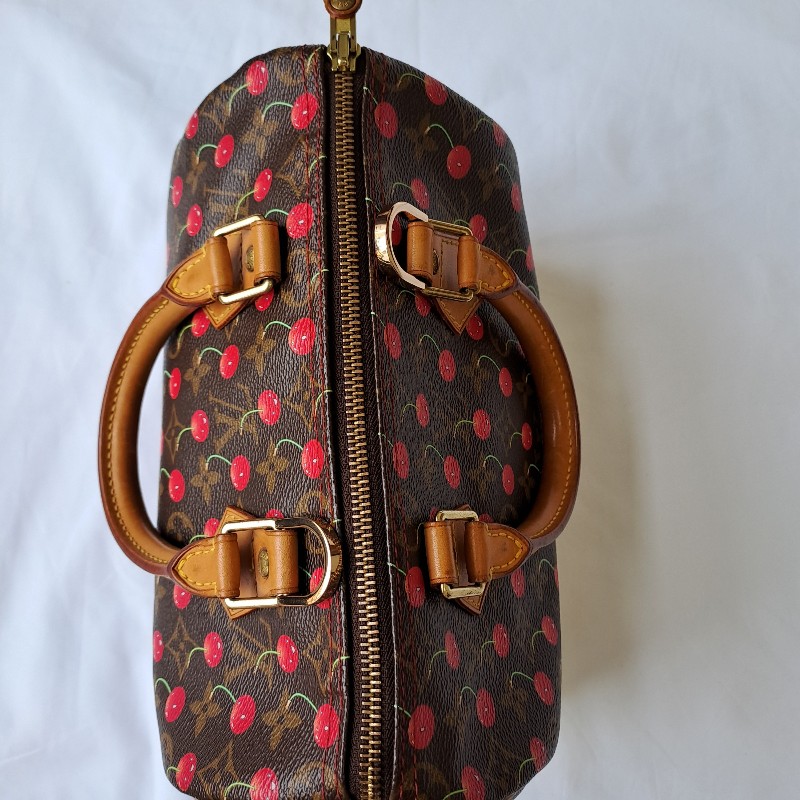 ❤lv speedy25 村上隆限量櫻桃包-2