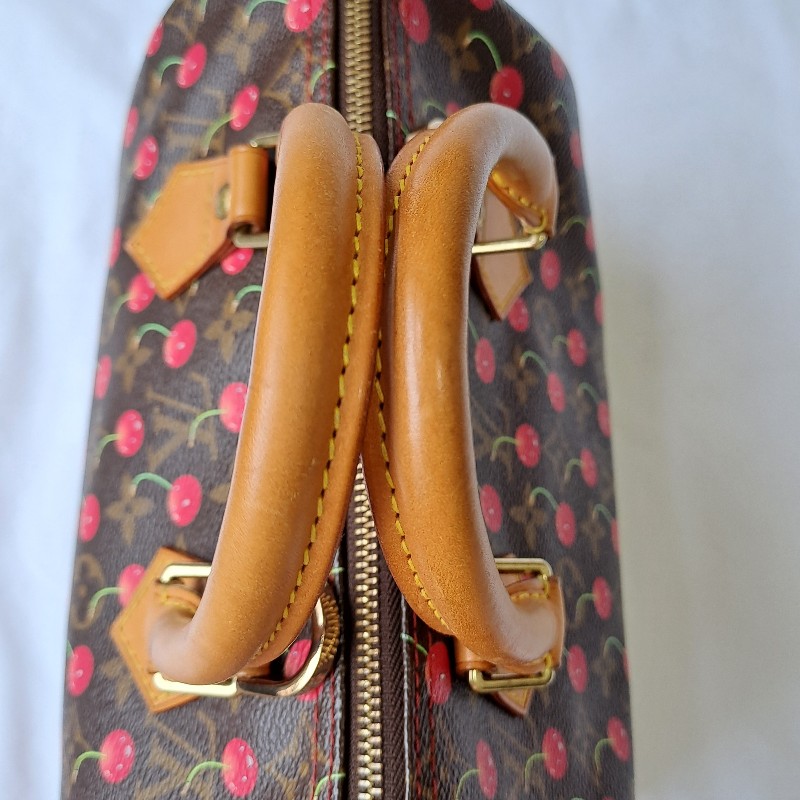 ❤lv speedy25 村上隆限量櫻桃包-3