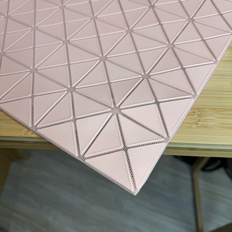 BAOBAO三宅一生2023新款霧面粉色粉網6x6肩背/手提🗝️超質感-1