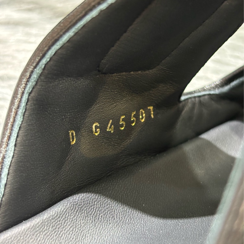 CHANEL G45507 LOGO 雙C金釦 黑色 牛皮 菱格紋 皮穿鍊 勃肯鞋 拖鞋 平底鞋 涼鞋-10