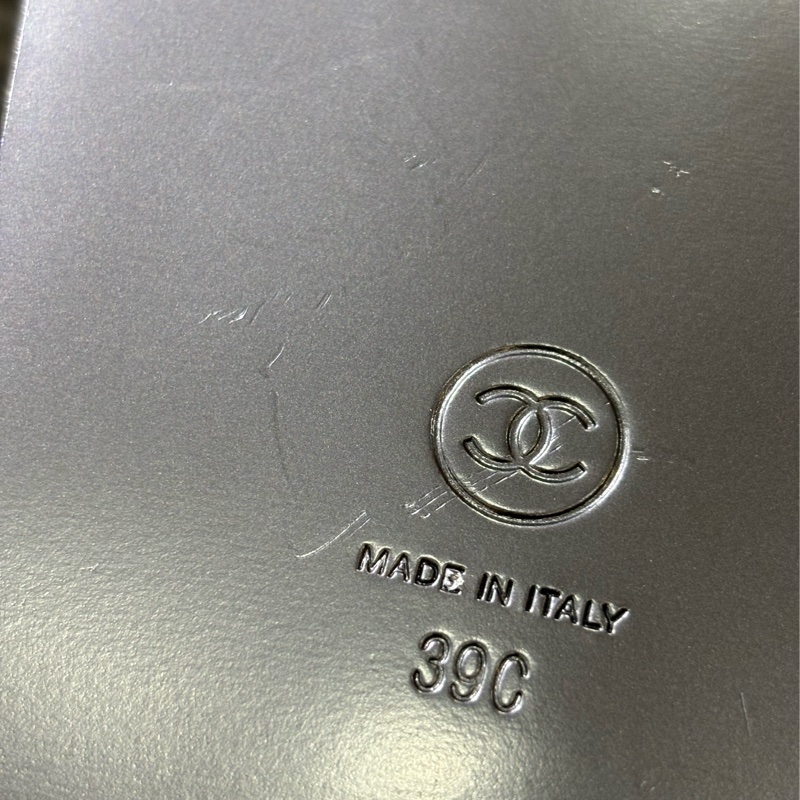 CHANEL G45507 LOGO 雙C金釦 黑色 牛皮 菱格紋 皮穿鍊 勃肯鞋 拖鞋 平底鞋 涼鞋-15