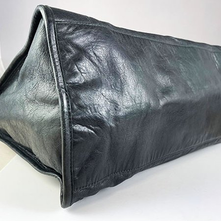 已售出*Balenciaga 巴黎世家黑色羊皮WORK手提機車包 132110.1000.1669-3