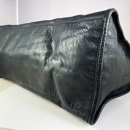 已售出*Balenciaga 巴黎世家黑色羊皮WORK手提機車包 132110.1000.1669-4