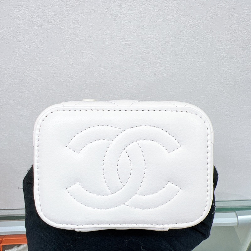 (已出❌) 近新✨Chanel 黑白足球調節扣 白色小盒子/ 鏈條化妝包/ 小廢包 mini vanity-3