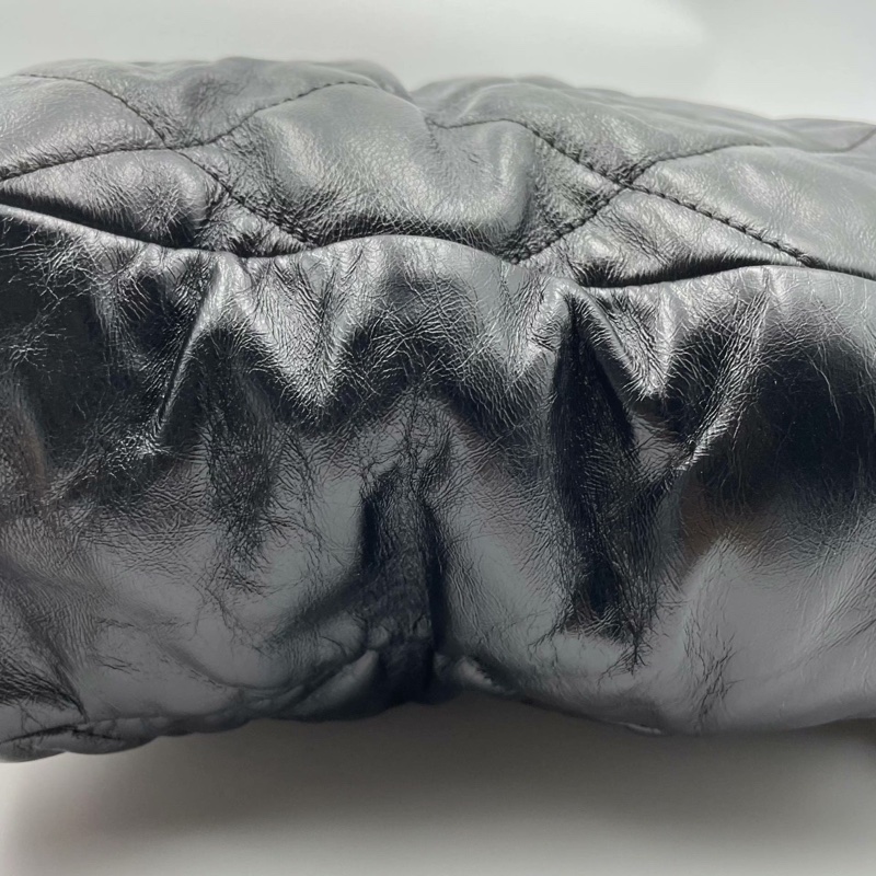 Chanel黑色菱格2way琴譜鏈條tote-23