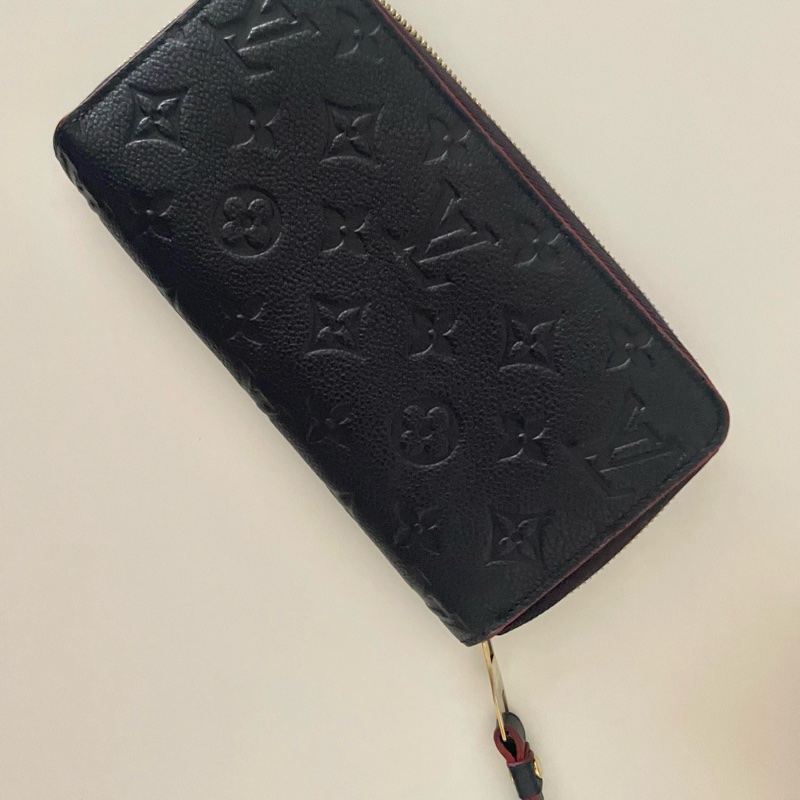 LOUIS VUITTON M62121 經典花紋海軍藍長夾-0
