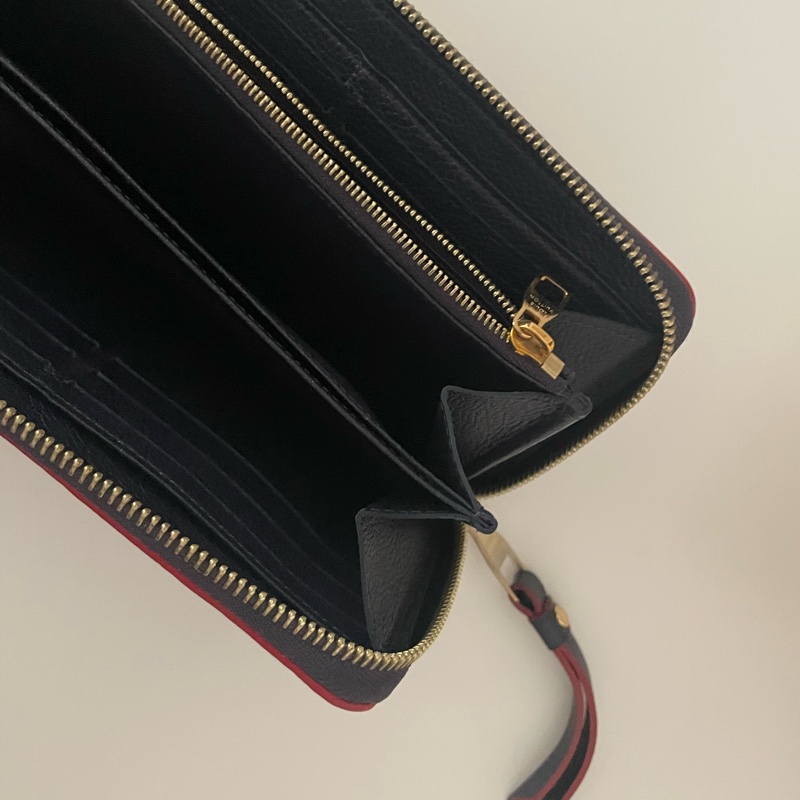 LOUIS VUITTON M62121 經典花紋海軍藍長夾-1