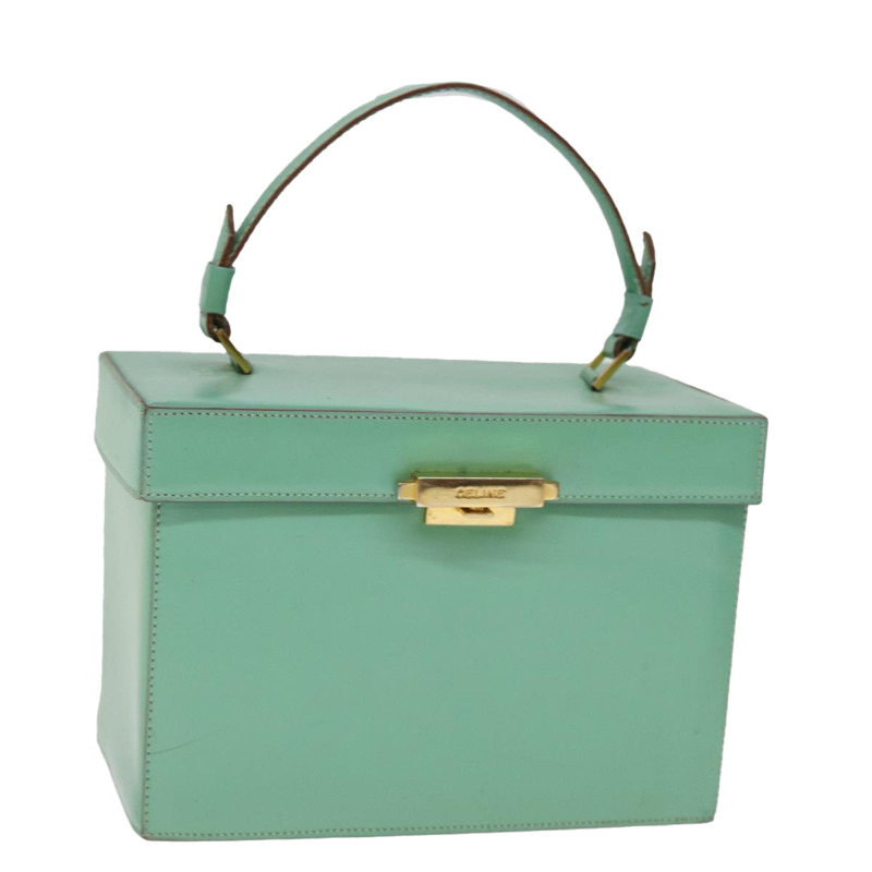 【日本直送】CELINE 化妝包 皮革 綠色 正品 74541-0