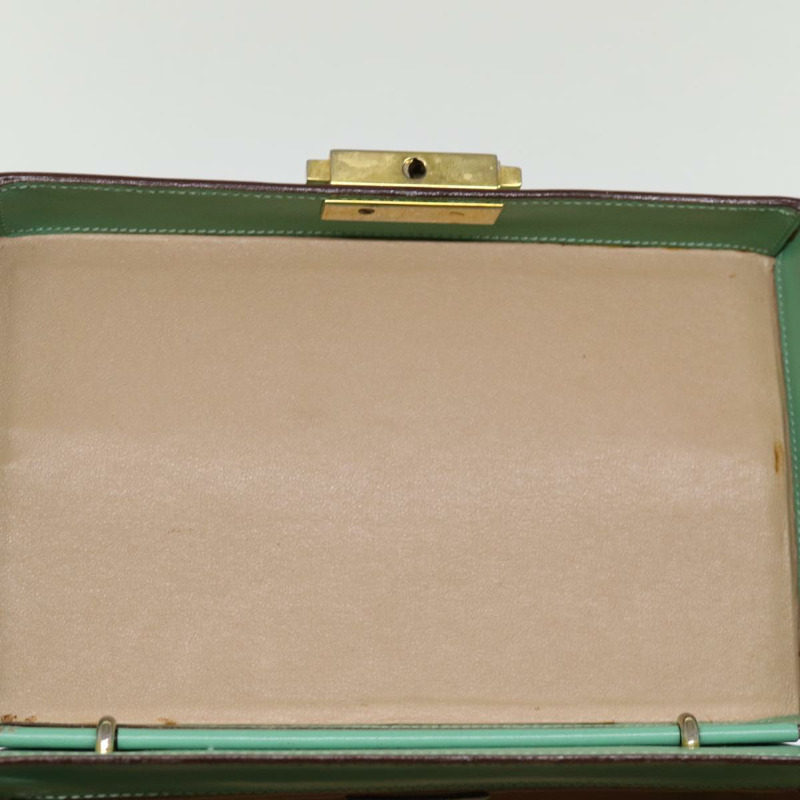 【日本直送】CELINE 化妝包 皮革 綠色 正品 74541-9