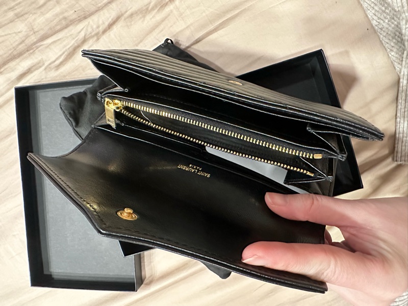 YSL全新CASSANDRE MATELASSÉ小羊皮長夾-4