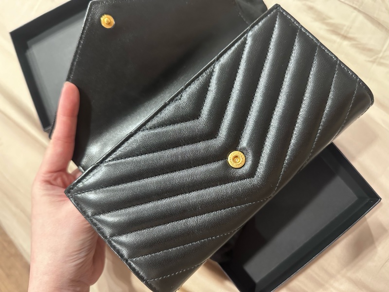 YSL全新CASSANDRE MATELASSÉ小羊皮長夾-5