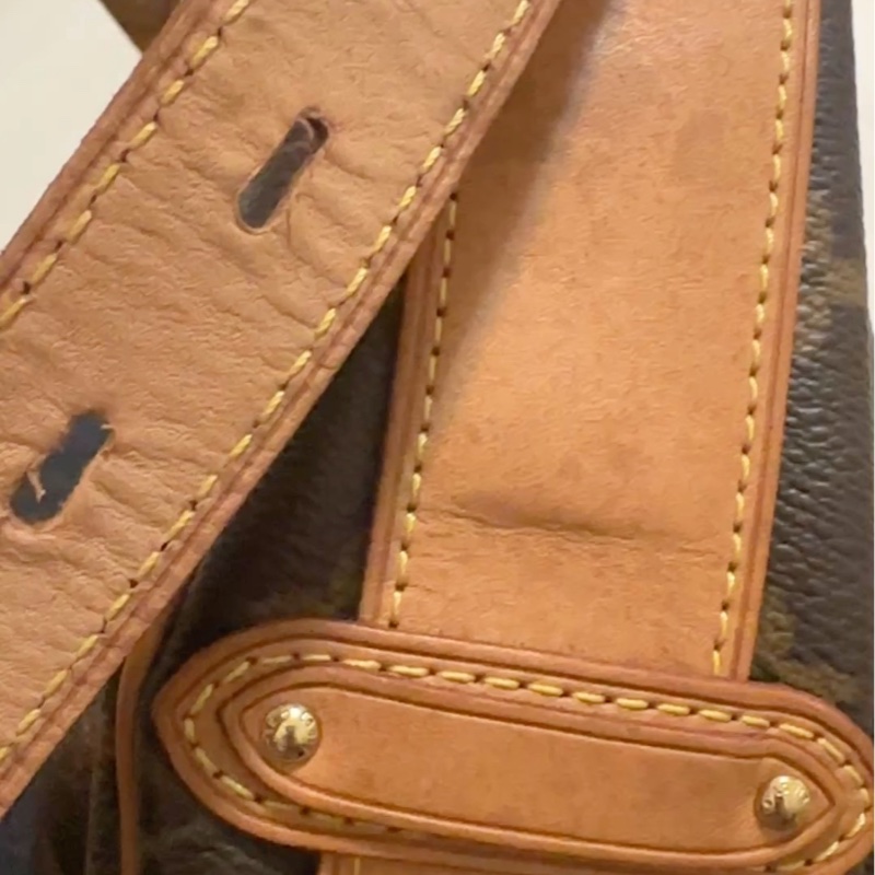 🎉歡慶10月限時降五千！ LV 老花大金豆單肩 斜背包vintage 中古 月亮包 肚臍包-10