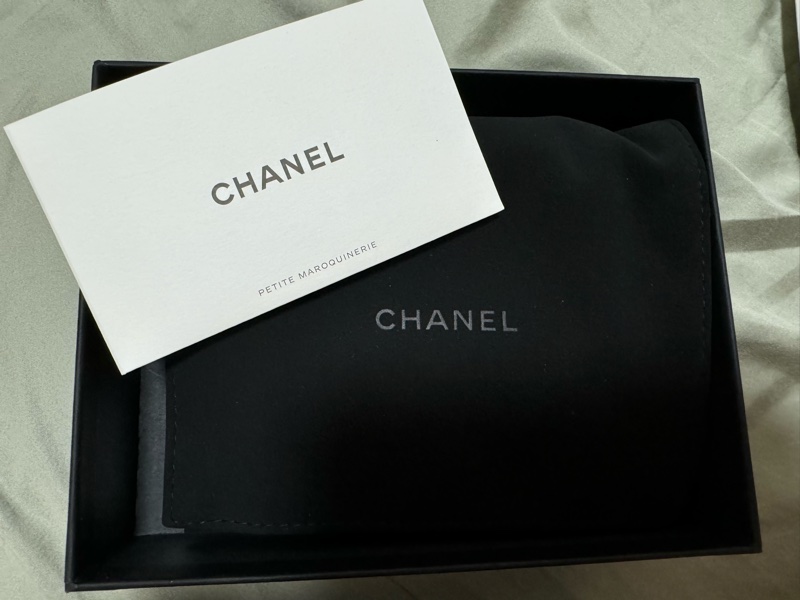 Chanel 香奈兒 羊皮三折卡包 卡包-8