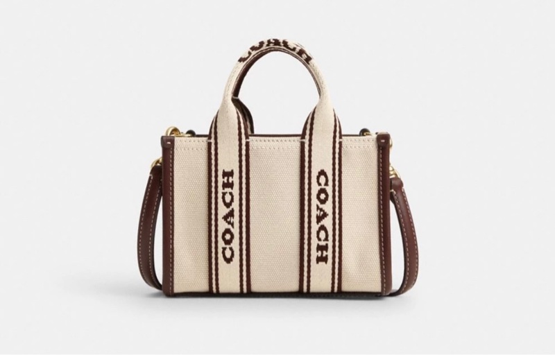 全新【COACH】SMITH迷你托特手袋-IM/自然色混合色t-1