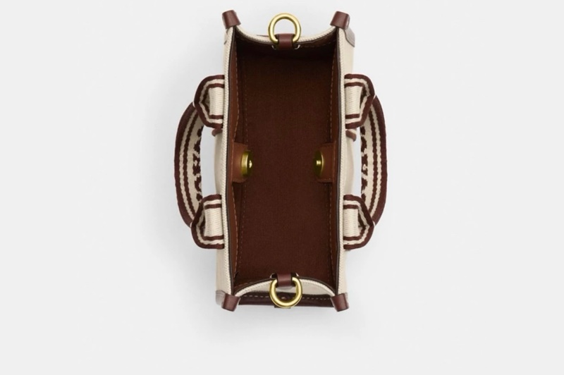 全新【COACH】SMITH迷你托特手袋-IM/自然色混合色t-6