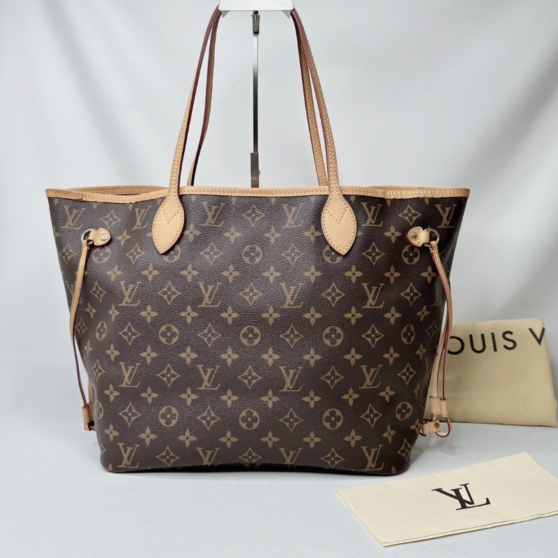 LV NEVERFULL MM老花托特包-0